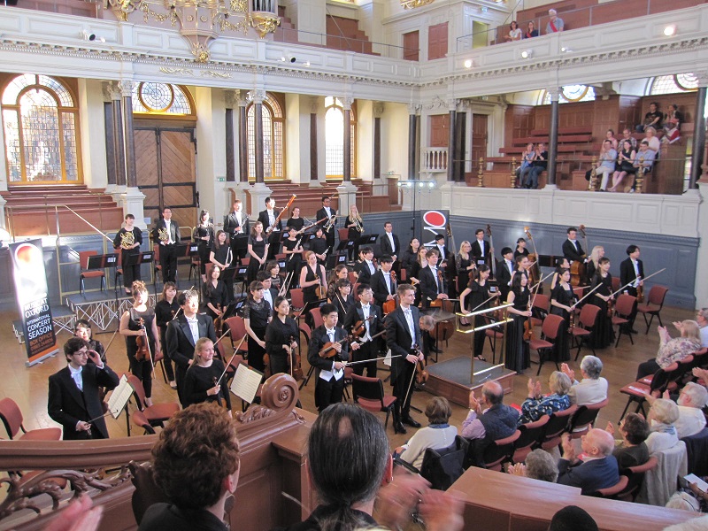 Curtain call at the Sheldonian Theatre