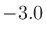 $-3.0$
