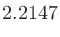 $\displaystyle 2.2147$