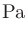 $\displaystyle \mathrm{Pa}$